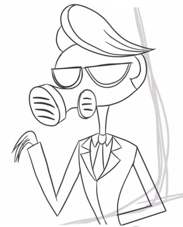 Kreslený Hazbin Hotel omalovánka