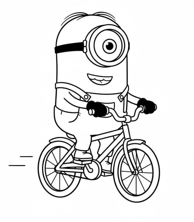 Kreslený Minion omalovánka