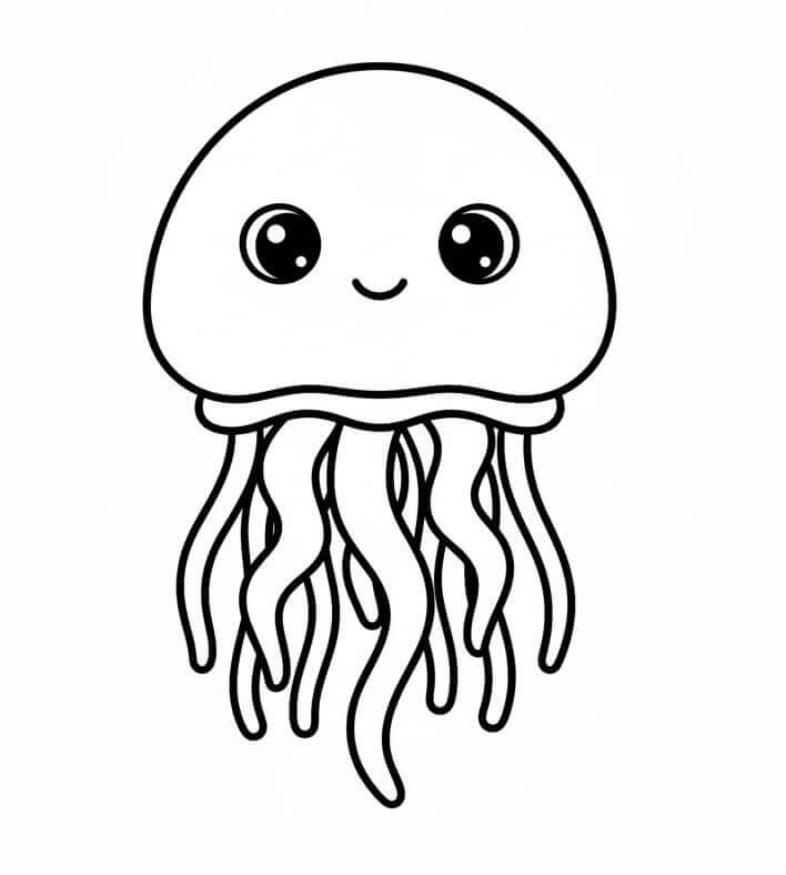 Milá Medúza omalovánka