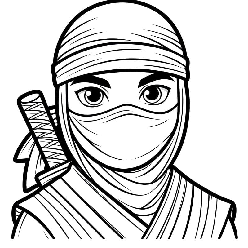 Milý Ninja omalovánka