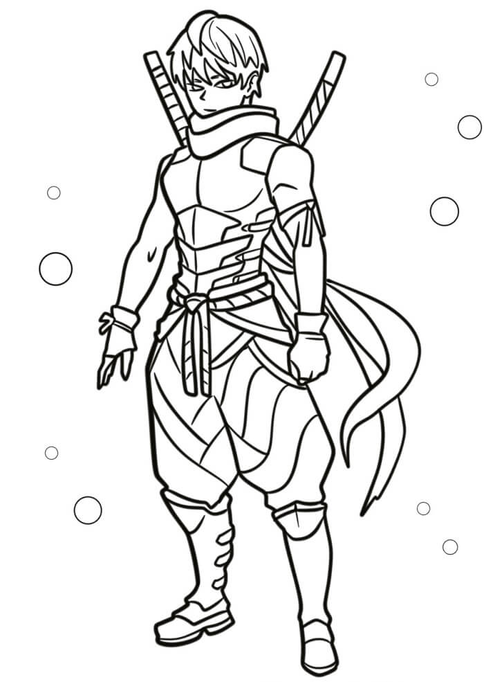 Normální Ninja omalovánka