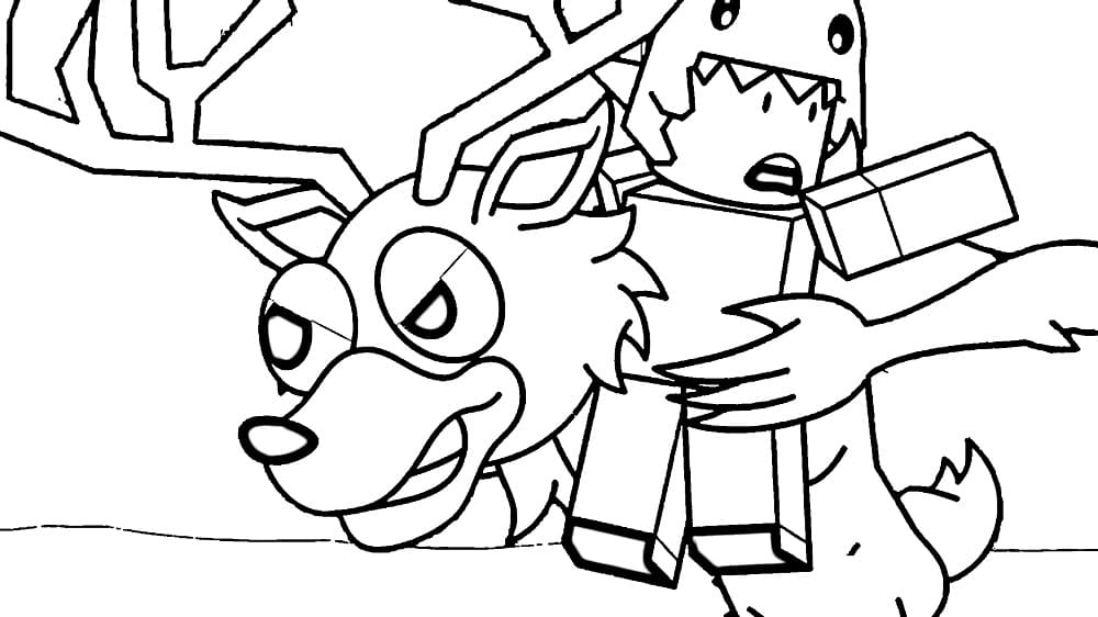 Obrázek 99 nocí v lese omalovánka