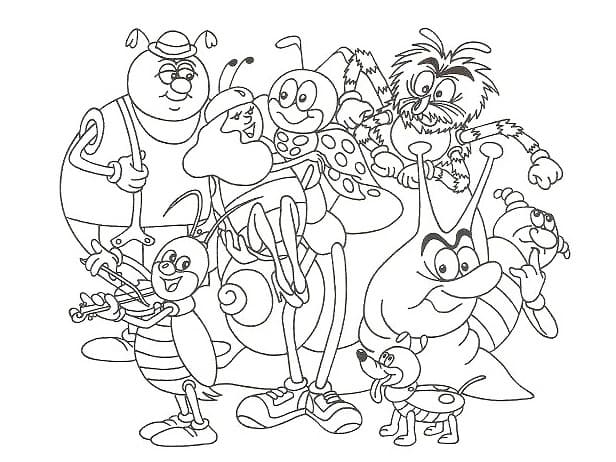 Obrázek Ferdy Mravence omalovánka