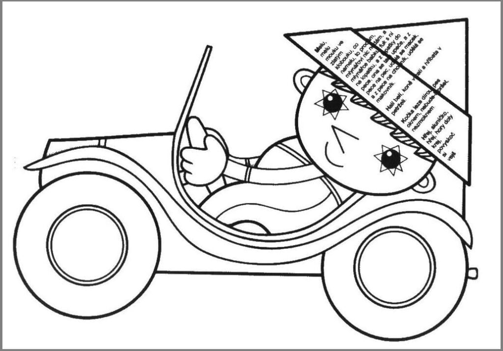 Omalovánka Obrázek Večerníčka