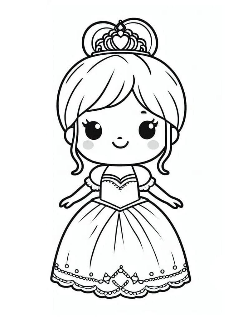 Okouzlující Princezna omalovánka