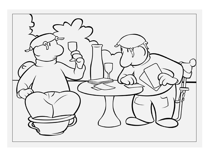 Pat a Mat Tisknutelný pro Děti omalovánka