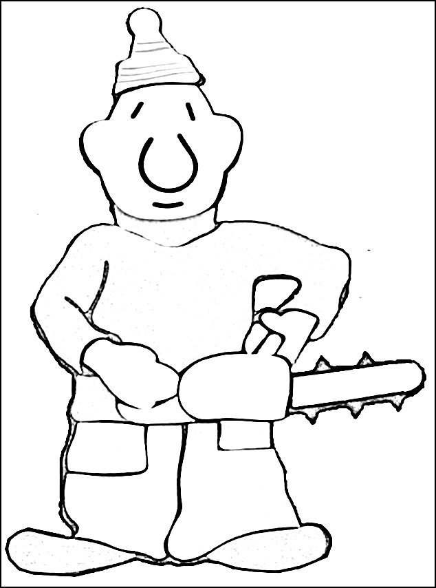 Pat a Mat k Tisku omalovánka