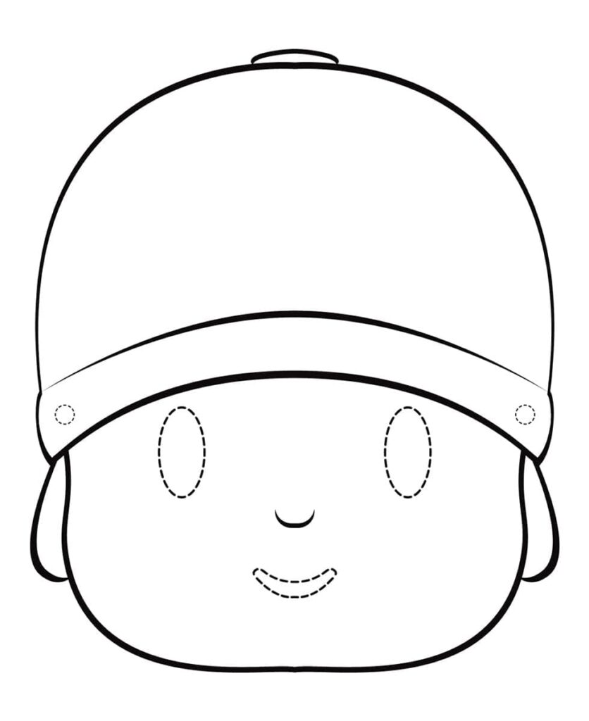 Omalovánka Pocoyo Maska