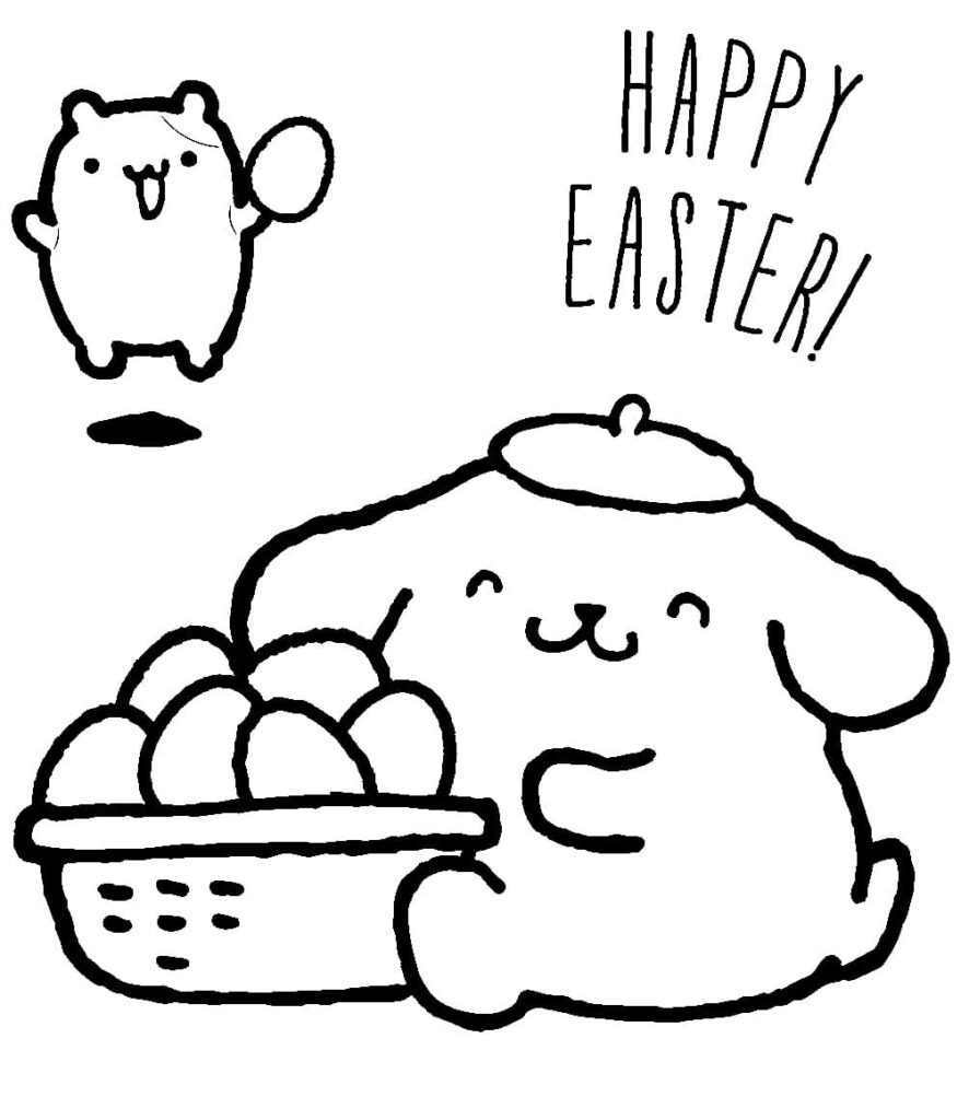 Omalovánka Pompompurin ze Sanrio