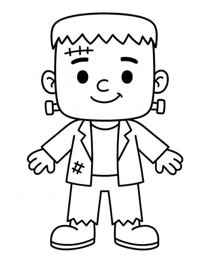 Příjemný Frankenstein omalovánka