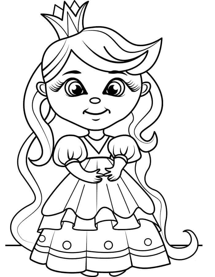 Princezna Bez Poplatku omalovánka