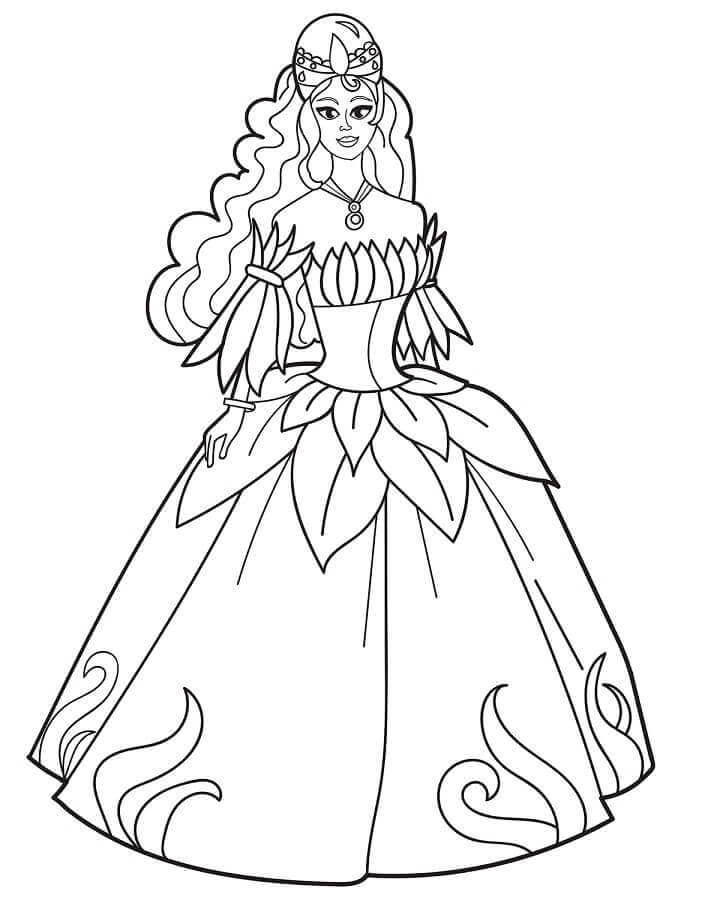 Princezny omalovánky