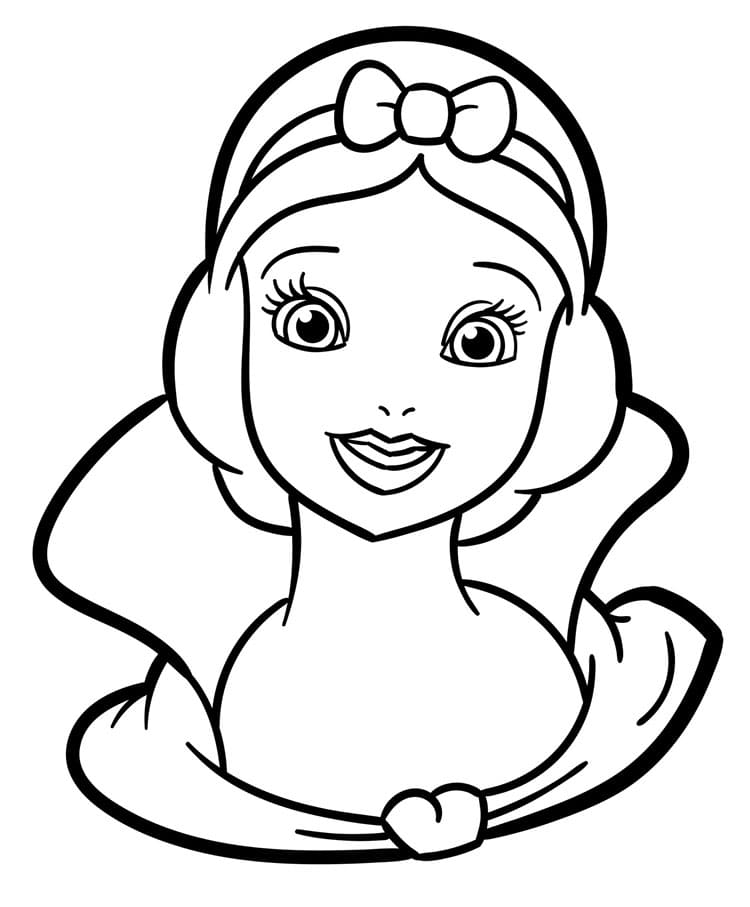 Princezna Zdarma Tisknutelná omalovánka