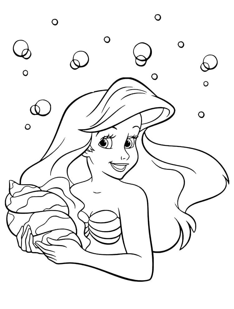 Princezna pro 1leté Děti omalovánka