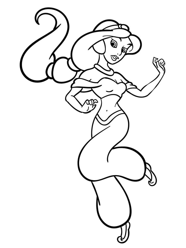 Princezna pro 2leté Děti omalovánka