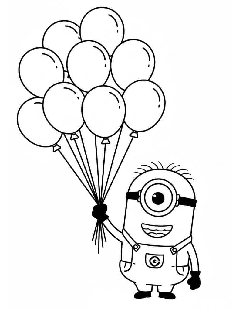 Roztomilý Minion omalovánka