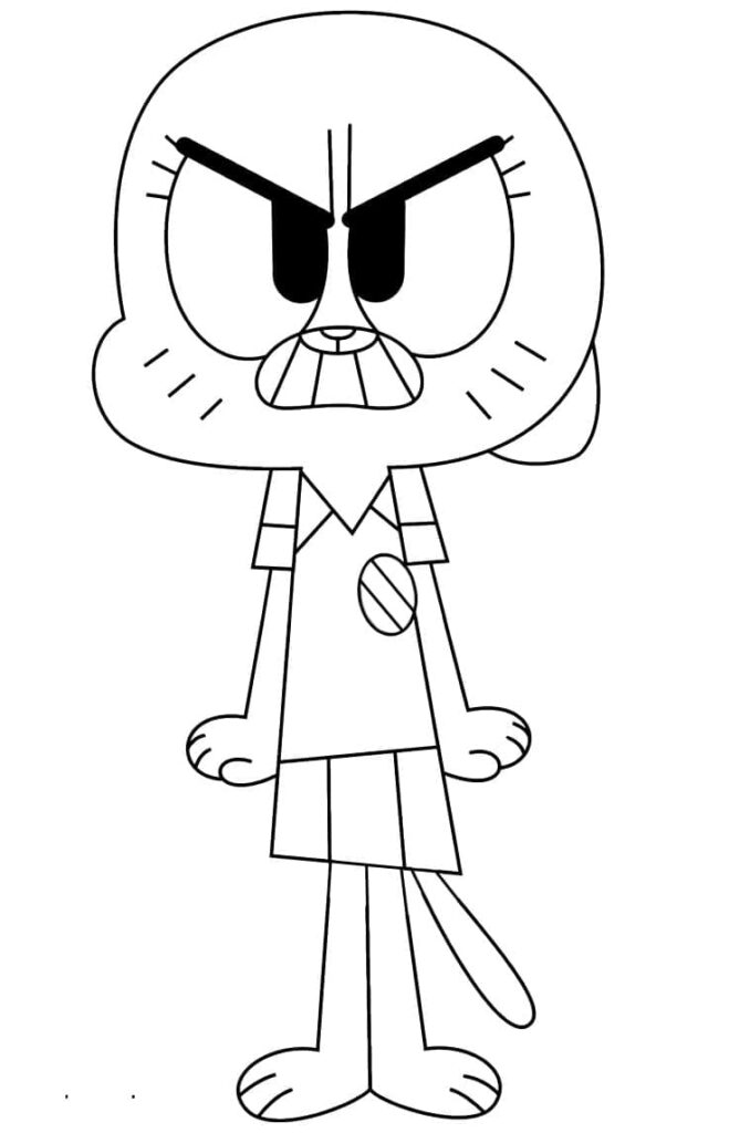 Omalovánka Rozzuřená Nicole Wattersonová