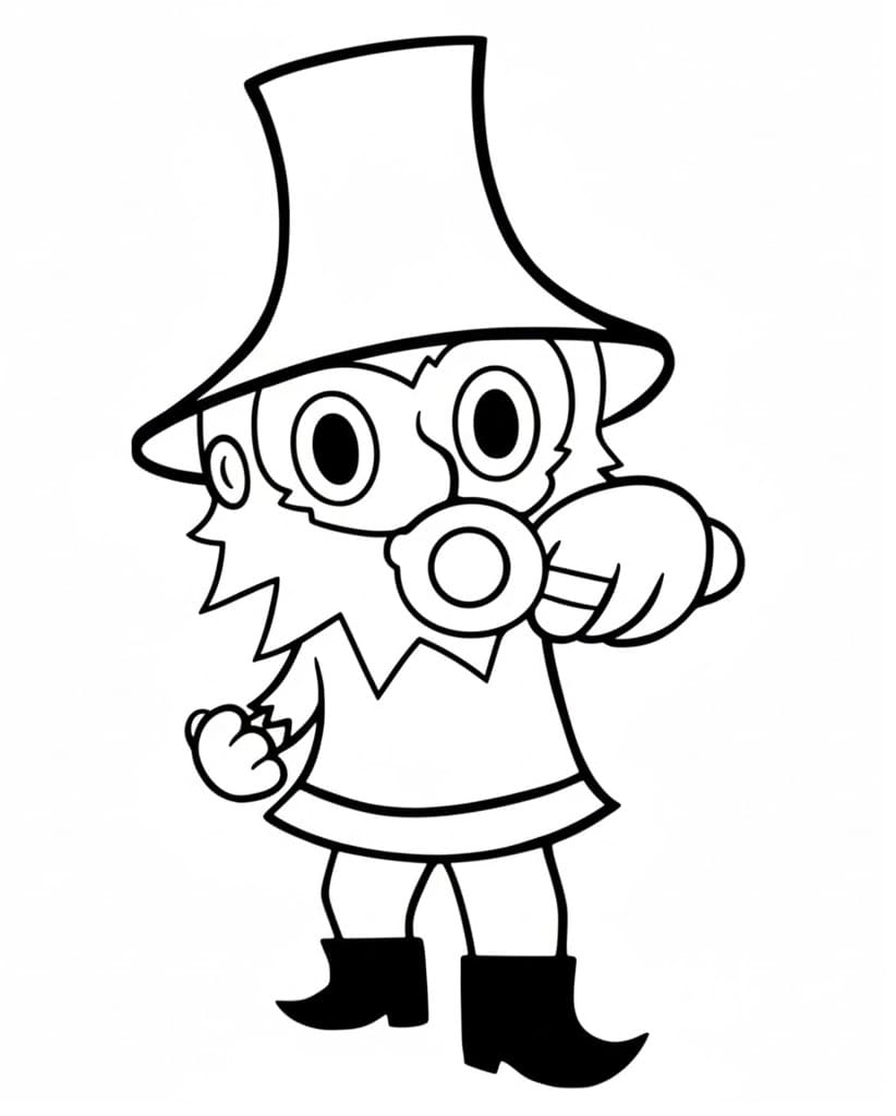 Rumcajs k tisku omalovánka