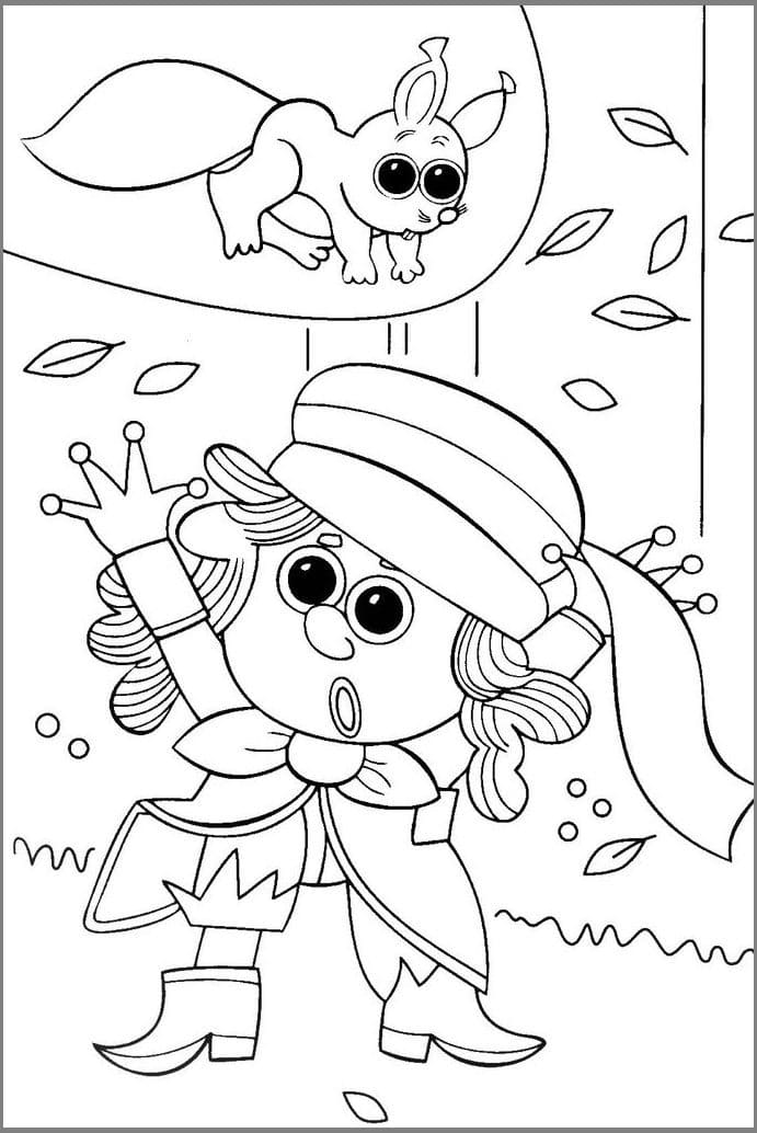 Rumcajs tisknutelný obrázek omalovánka