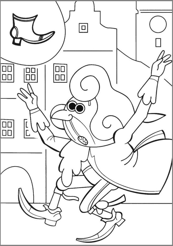 Rumcajs tisknutelný pro děti omalovánka