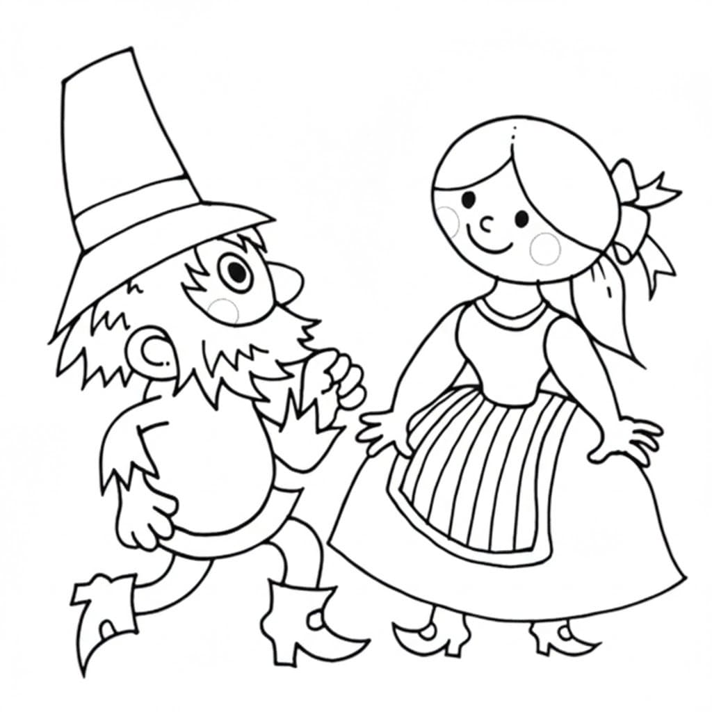 Rumcajs zdarma tisknutelný omalovánka