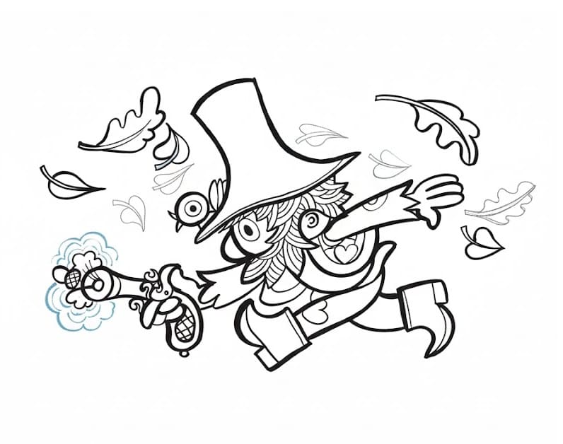 Rumcajs zdarma omalovánka