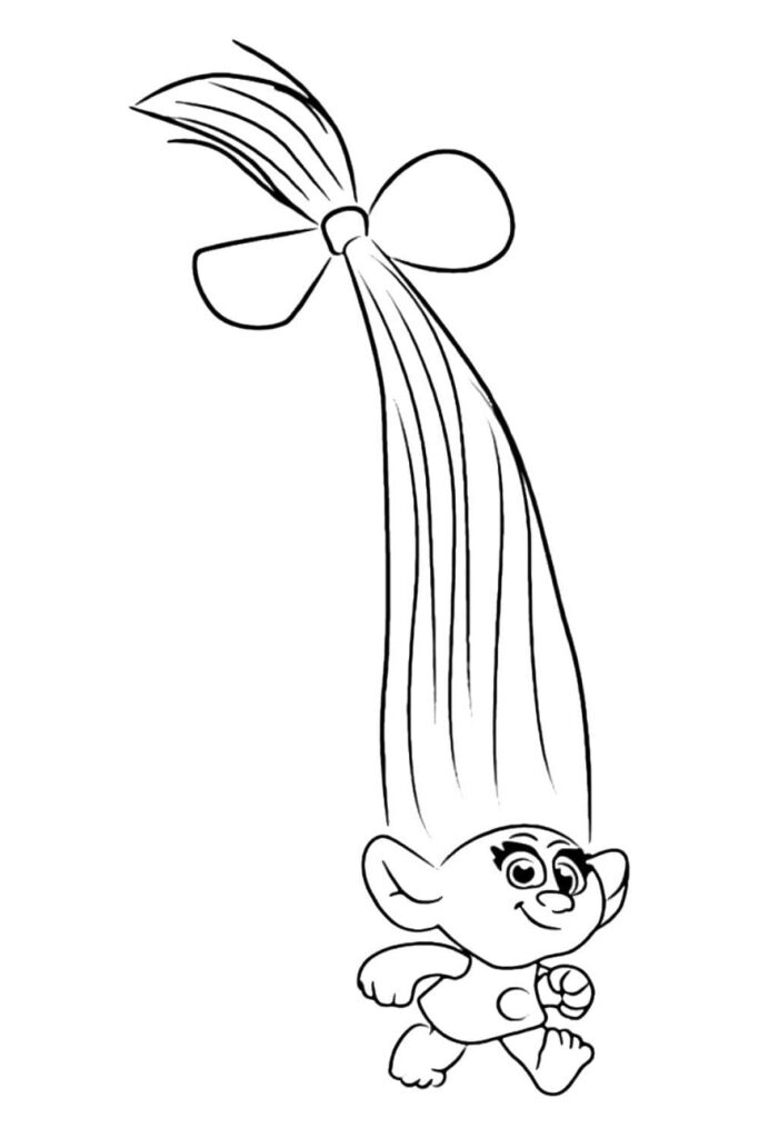 Omalovánka Smidge z Trollové