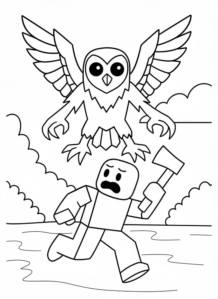 Snadný 99 nocí v lese omalovánka