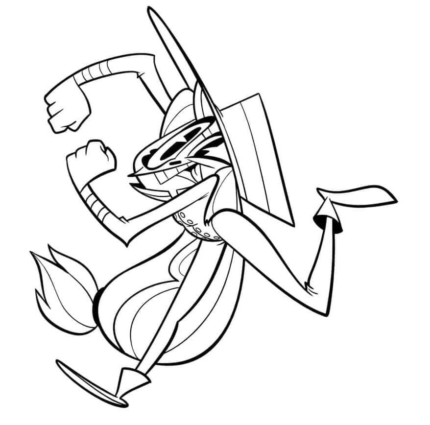 Tisk Hazbin Hotel omalovánka