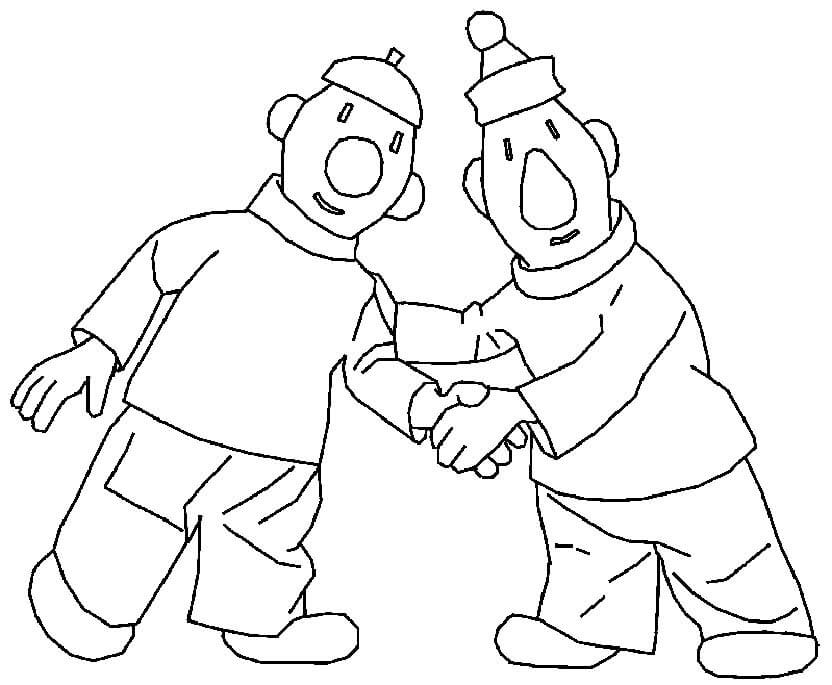 Tisk Pat a Mat omalovánka