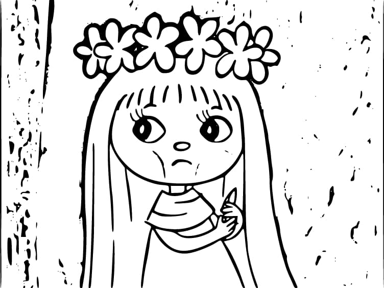 Tisknutelná Víla Amálka zdarma omalovánka