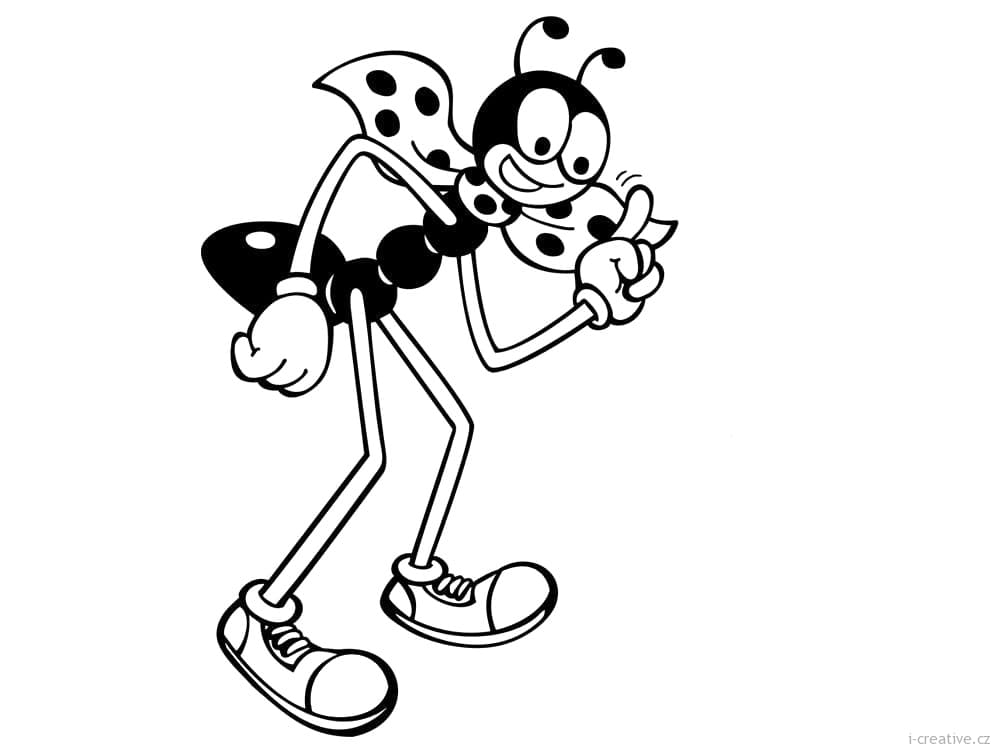 Tisknutelný Ferda Mravenec pro děti omalovánka