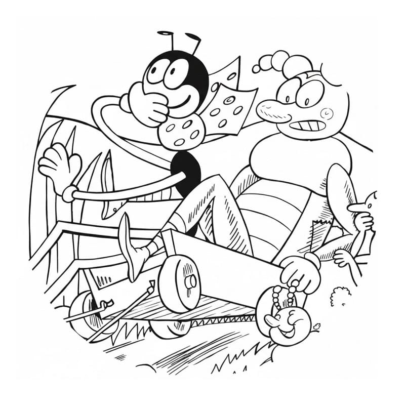 Tisknutelný Ferda Mravenec omalovánka