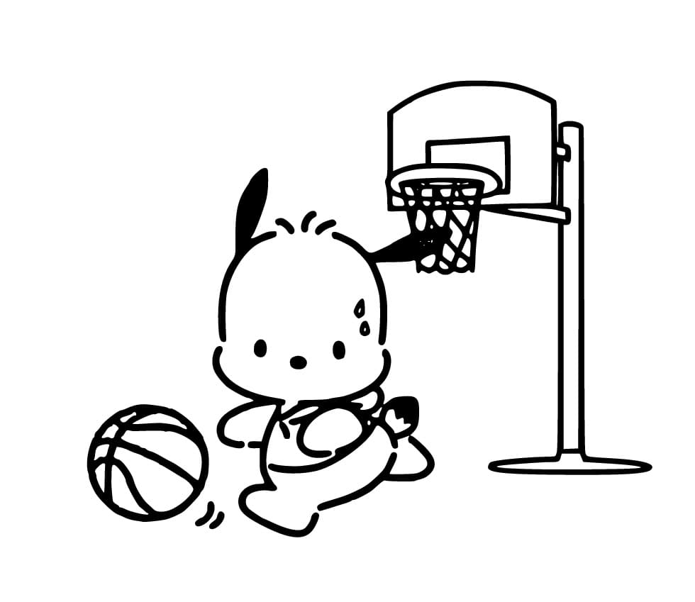 Tisknutelný Obrázek Pochacco omalovánka