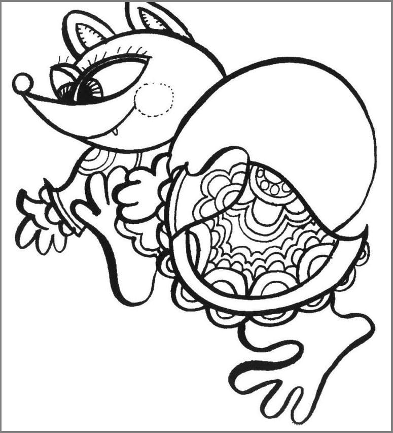 Tisknutelný Večerníček pro děti omalovánka