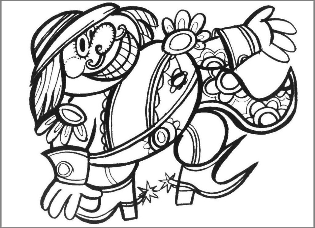 Omalovánka Tisknutelný Večerníček zdarma