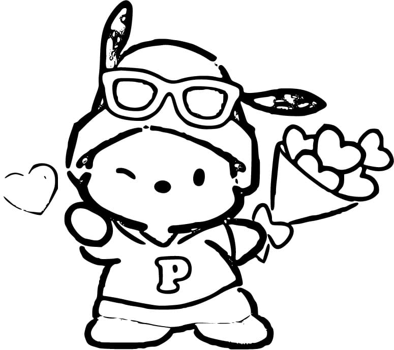 Tisknutelný Zdarma Pochacco omalovánka