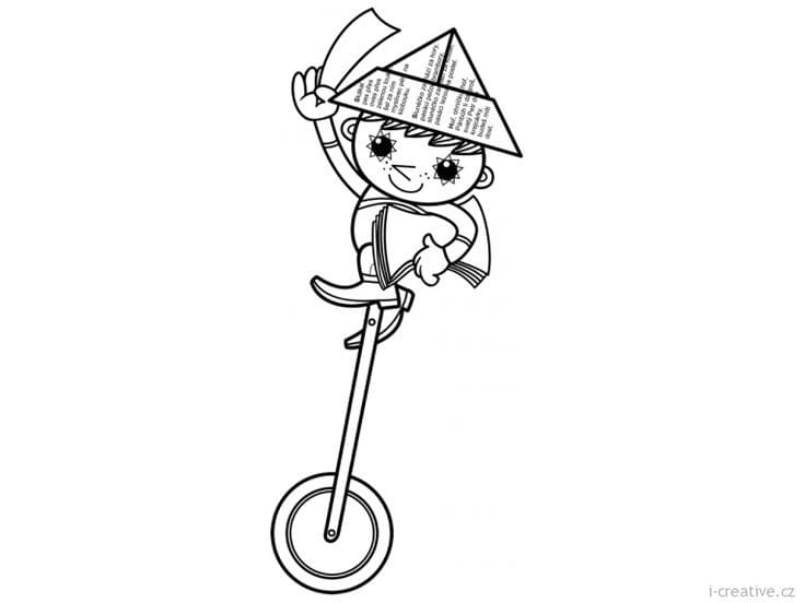 Tisknutelný obrázek Večerníčka omalovánka