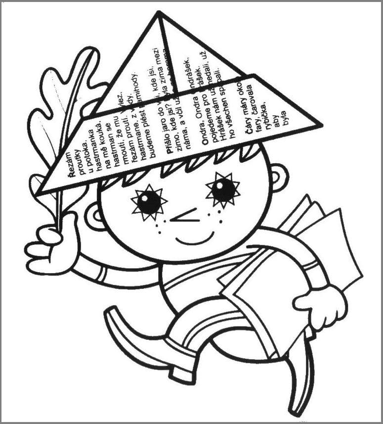 Tisknutelný zdarma Večerníček omalovánka