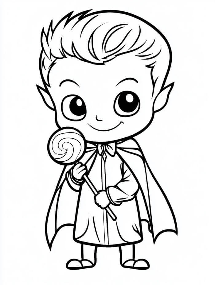 Upír s Bonbóny omalovánka