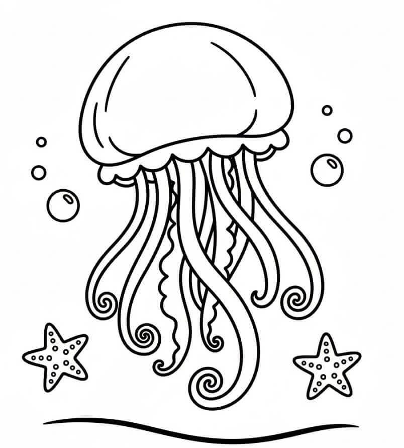 Úžasná Medúza omalovánka