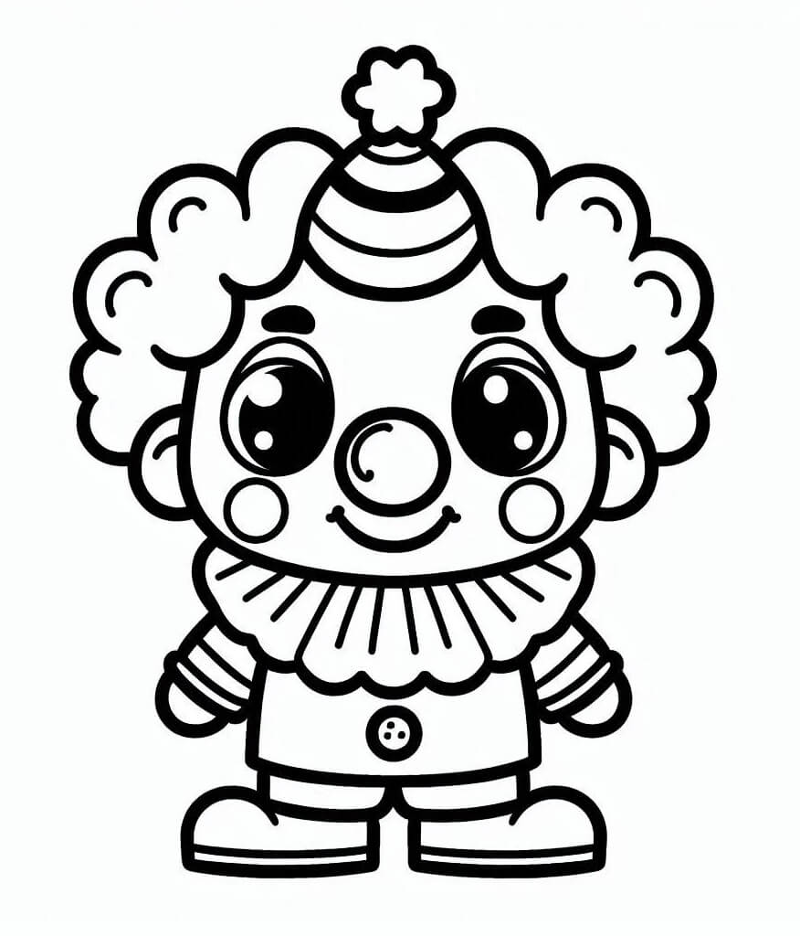 Úžasné Klaun omalovánka