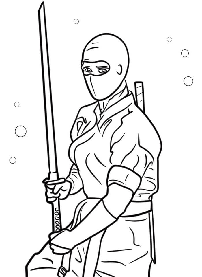 Úžasný Ninja omalovánka