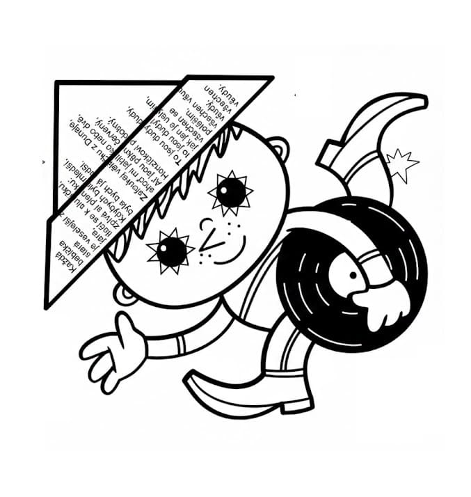 Večerníček jako dárek omalovánka