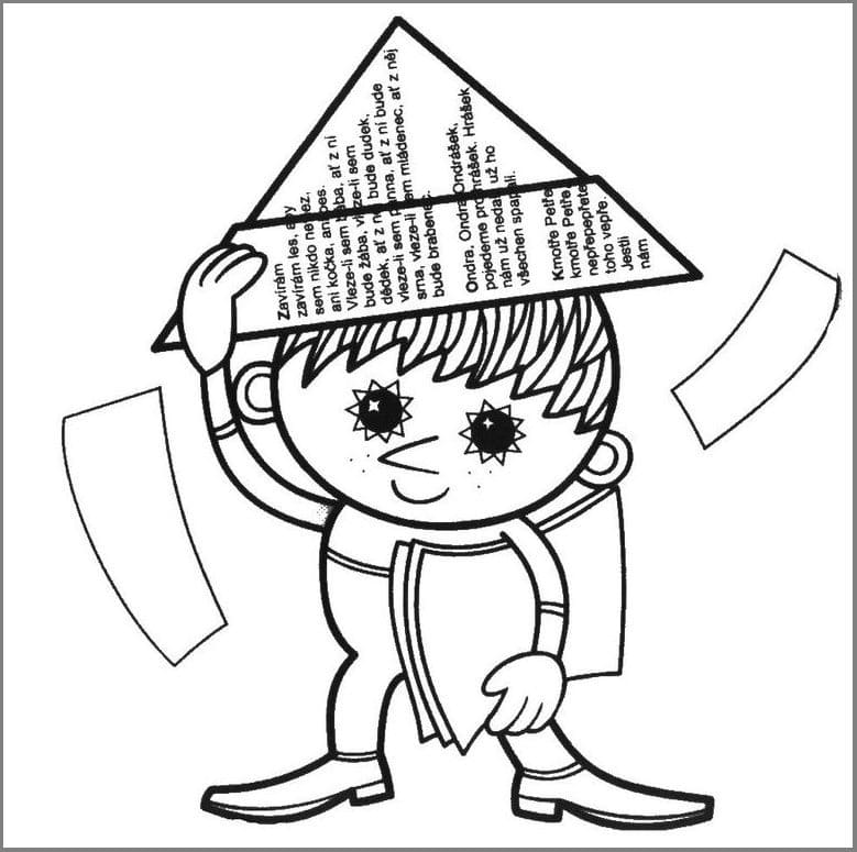 Večerníček obrázek zdarma omalovánka