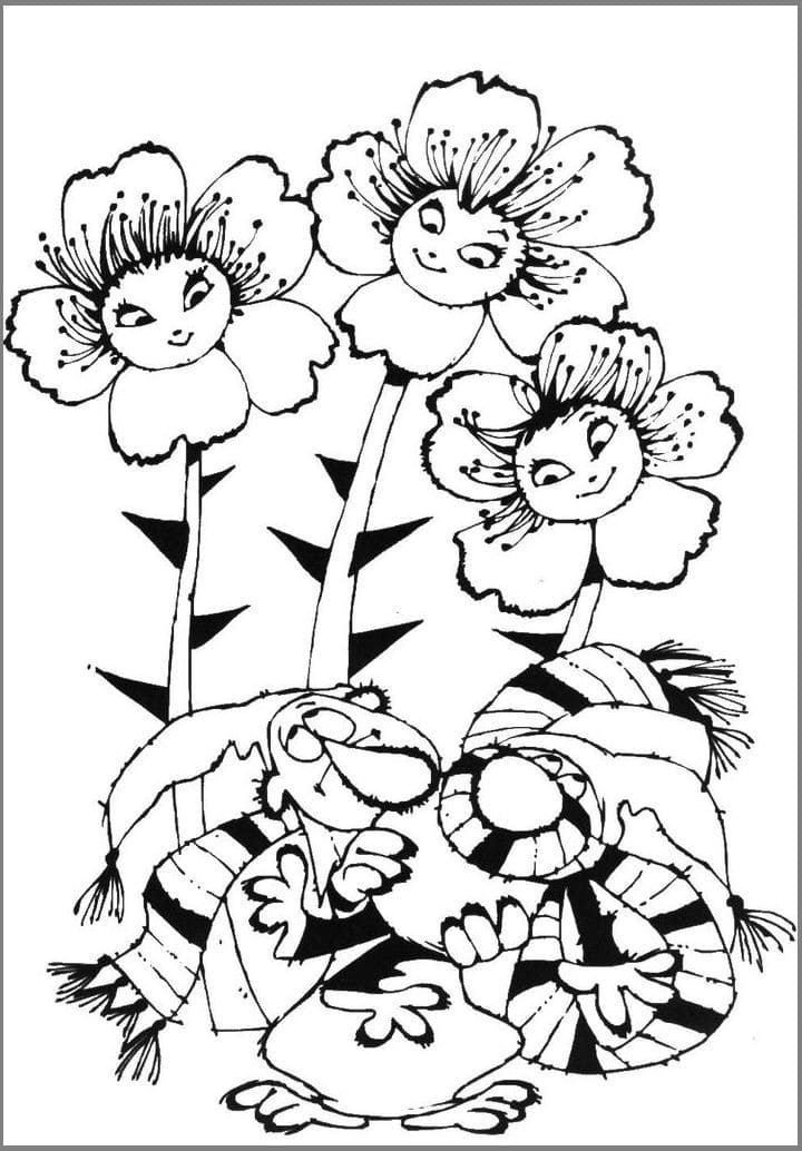 Večerníček pro děti 3 roky omalovánka