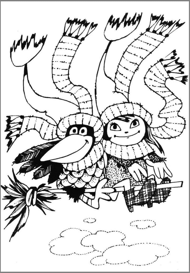 Večerníček pro děti omalovánka