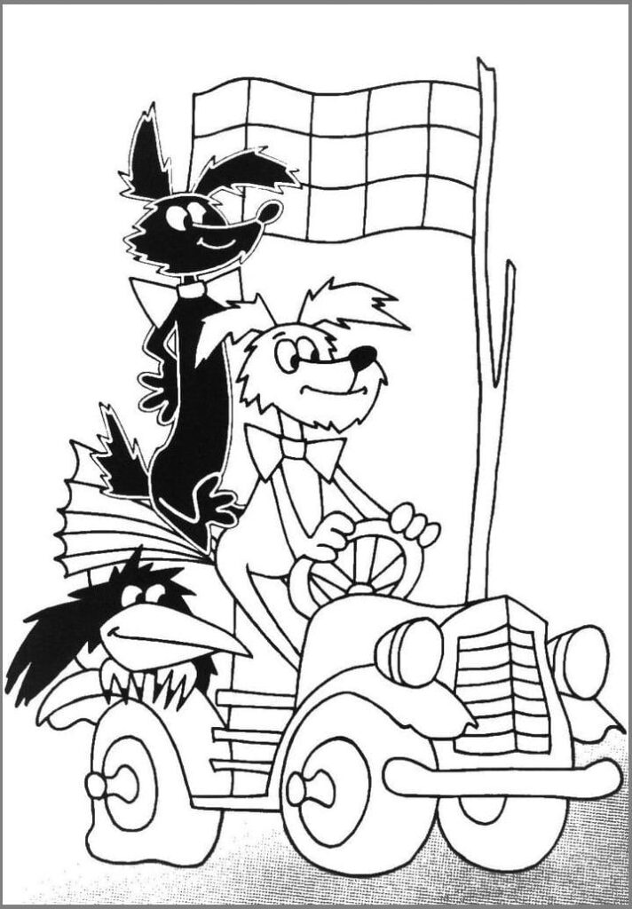 Omalovánka Večerníček tisknutelný