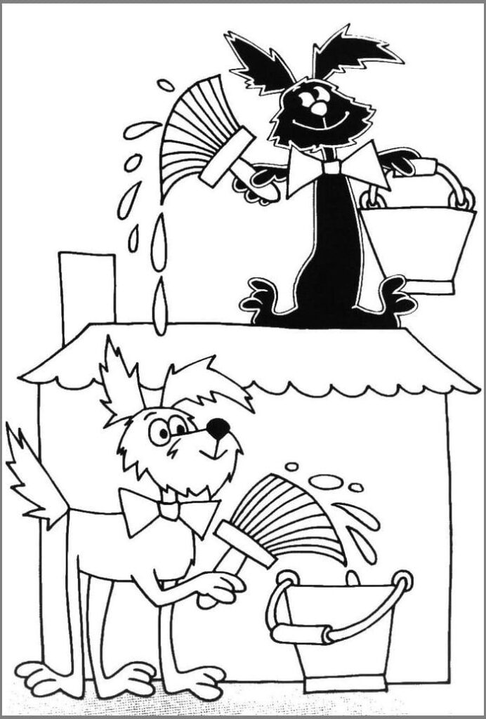 Omalovánka Večerníček tisknutelný pro děti