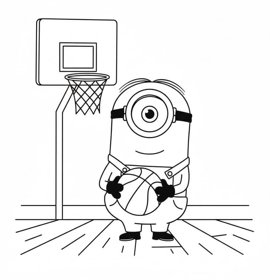 Velmi Roztomilý Minion omalovánka